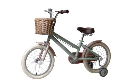 Antonella - Bicicleta para niña de 4 a 6 años con Cesta, tamaño 16'