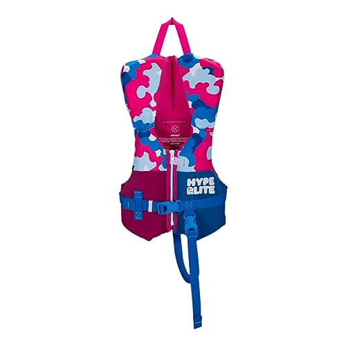 Image of Hyperlite Indy CGA Girls Wakeboard Vest Blue/Maroon Toddler (<30Lbs)