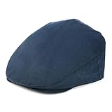JANGOUL Toddler Boy Newsboy Hat Kids Cotton Golf Outfit Cap (Navy, 6-8 Years)