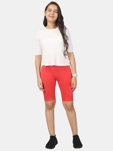 Image of KYDA Kids Girls's Stretchable Anti Bacterial Cycling Shorts, Yoga & Workout Gym Shorts