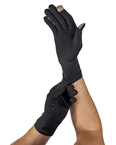 Tommie Copper Full Finger Gloves, Black, Medium
