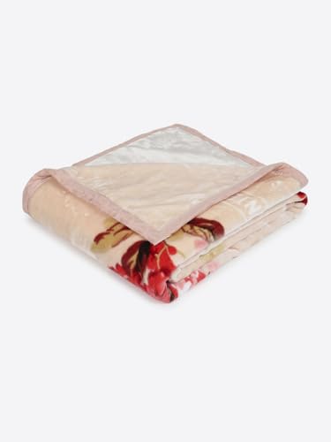 Image of Monte Carlo Double Bed Heavy Winter Blanket (160 X 220) Roman Plus 1 Ply Super Soft 550 GSM | 3 KG, (240x220 CM), Beige