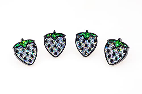 Image of FD&D Multiple Use Shining Screw Cap, Silver Strawberry Pattern with M5 Machine Screw