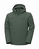 Pioneer Camp Men’s 3-in-1 Winter Coat Waterproof Snow Ski Shell Jacket Hooded with Detachable Puffer Lining