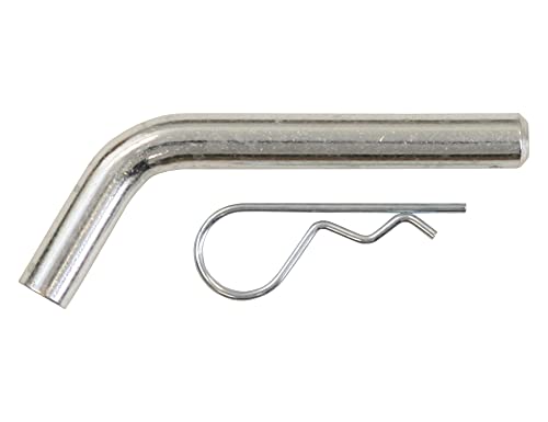 Buyers Products HP545WC Hitch Pin Assembly With Cotter, Clear Zinc Finish, 1/2" X 3.2", Fits 1-1/4" Receivers, Trailer Hitch Pin, Trailer Hitch Lock, Trailer Accessories