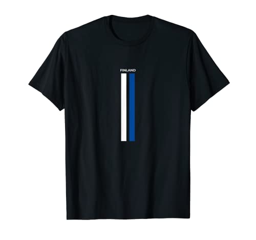 Flag Finland T-Shirt, Black
