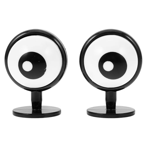 Healeved Adorno Adhesivo para Casco Moto Diseño de Ojo 3D Negro Redondo Accesorio Decorativo Resistente Intemperie para Ciclismo Esquí y Deportes de Motor