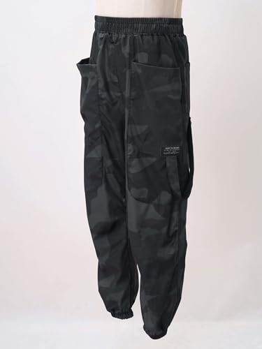 Kids Boys Camo Cargo Pants Joggers Sweatpants with Pockets Summer Casual Trousers4