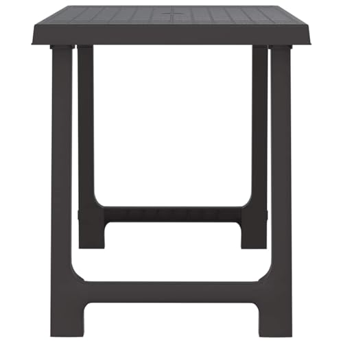 Table de camping anthracite robuste 79 x 56 cm pour extérieur et jardin - 6