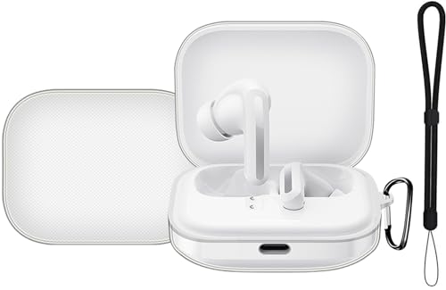 For Redmi Buds 5 �P�[�X �N���A TPU�f�� Redmi Buds 5 �J�o�[�yZENGZOUZ�z�y�� �����h�~ �L�Y�h�~ �����h�~�p�̃t�b�N�𓋍ڂ��� �ϏՌ� �����ɂ��� �[�d�Ή� TPU�P�[�X(�N���A)