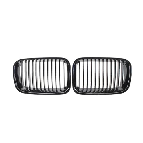 Parrilla delantera de repuesto negra ABS para capó de E36 compatible con 318i 323i 325i 320i 328i