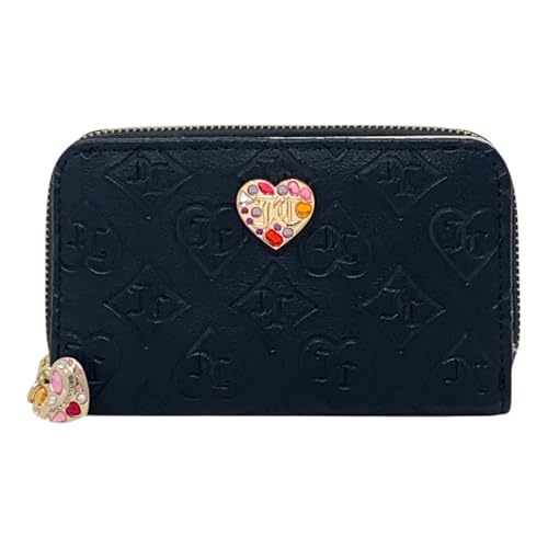 Juicy Couture Women's Glitz Out Wallet Collection (Multicompartment Bifold, Liquorice)