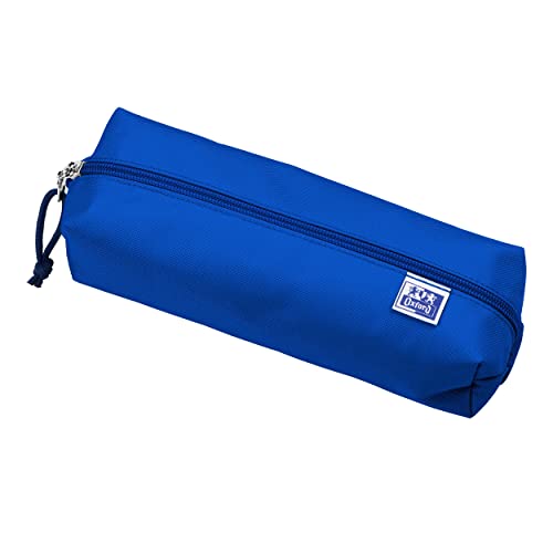 Oxford Girls Boys Rectangle Large Durable Pencil Case Blue