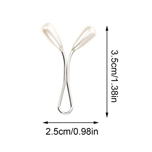 Clyhon 24Pieces Hijab Musulmano con Clip di Perle