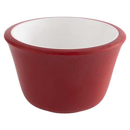 APS 85242 Lot de 6 coupelles à sauce en mélamine Rouge Ø 6 cm Hauteur 4 cm Passe au lave-vaisselle