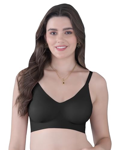 Image of Tweens Seamless Bonded Lightly Padded Invisibra for Women, Full Coverage, Elastic-Free Design, Invisible Fit, Polyamide Fabric | Pack of 1 |