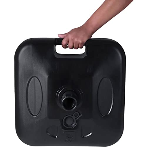 Base para Guarda Sol Sombreiro Suporte Preto Ombrelone 18kg de Piscina Chão