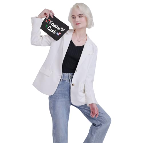 VAMSII Casino Cash Money Bag Casino Gambling Makeup Bag Casino Lover Accessory Pouch (Casino Cash)3