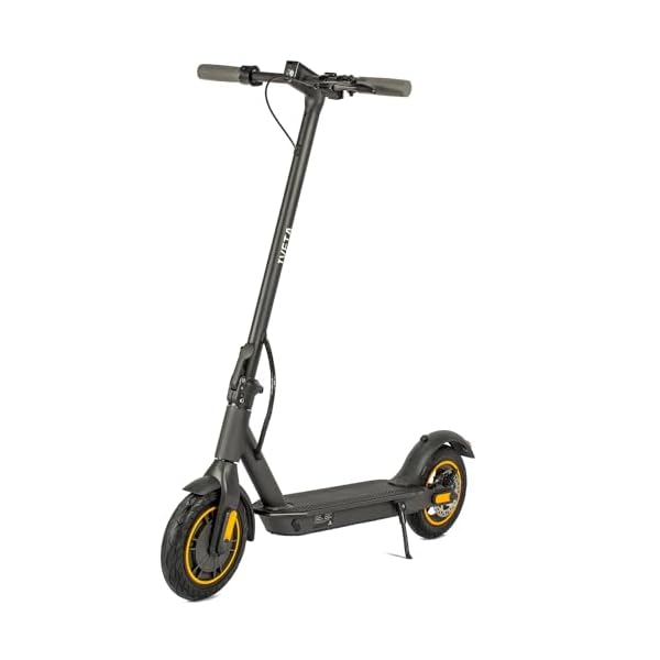 Electric Scooter 10″ Solid Tires -19 Mph Speed Foldable Electric Scooters for Adults with Smart App,Aluminum Frame and Dual Brakes