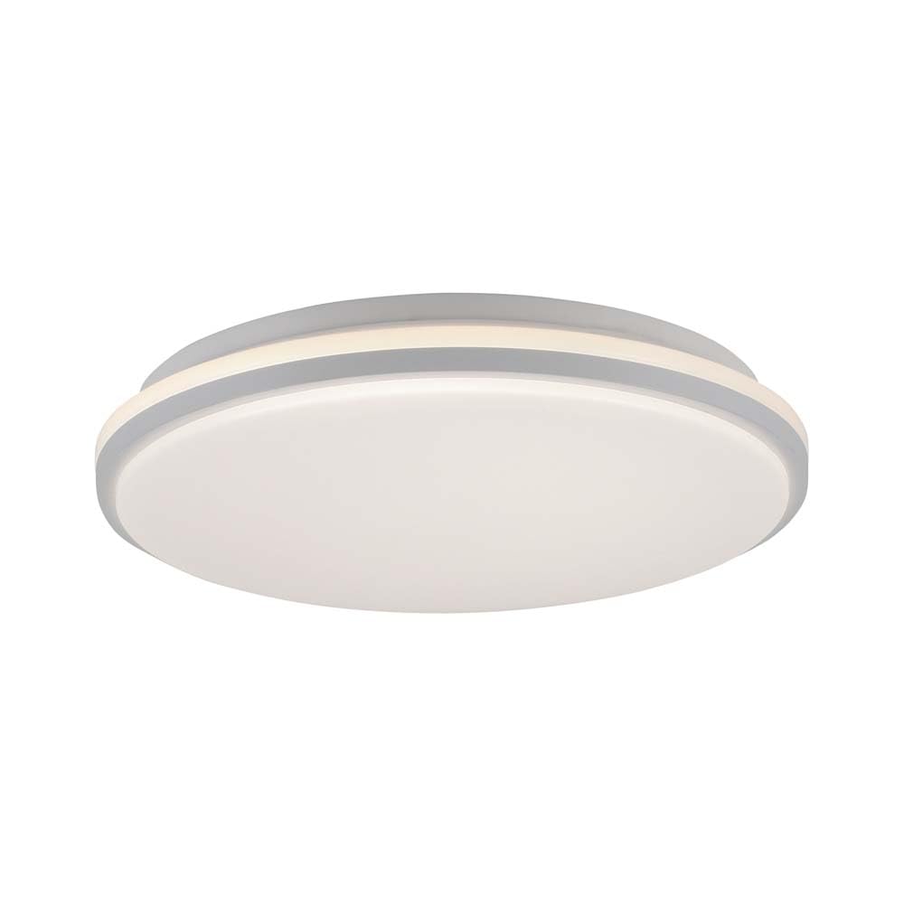 Just Light Deckenlampe Deckenleuchte Wohnzimmerlampe dimmbar LED Flurleuchte weiß D 34 cm