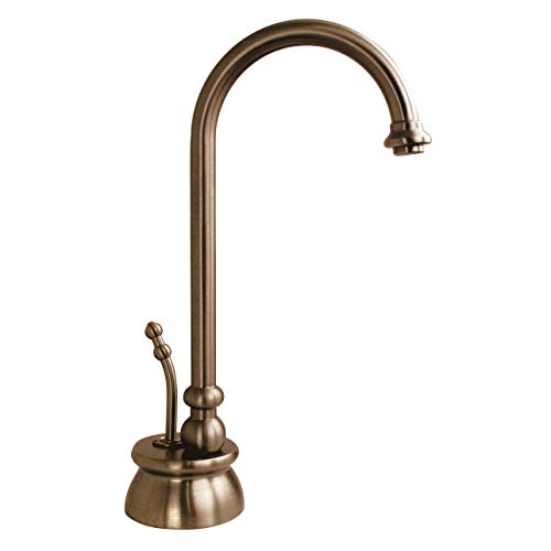 Image of Westbrass A261HFP-11 10 inch Calorah 1-Handle Hot Water Dispenser Faucet with Instant Hot Tank, Antique Copper