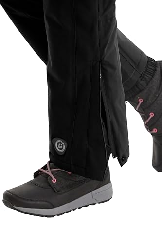 Killtec Gandara Jr Pantalón de esquí/pantalón Funcional con Cremallera, protección contra la Nieve y protección de los Bordes, Niñas, Negro, 140 - imagen 2