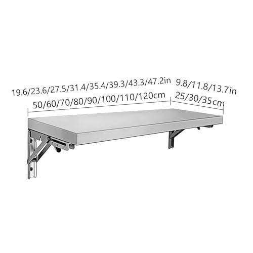 Table murale pliante pour bureau flottant pliable et petit espace de cuisine