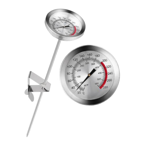 ROMISBABA Termómetro de Cocina Inoxidable con de Temperatura Rápida para Barbacoa y Carne Práctico y Portátil para Uso Exteriores