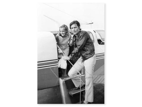 Hexoa Tableau Alain Delon et Romy Schneider à Nice Alu - Made in France