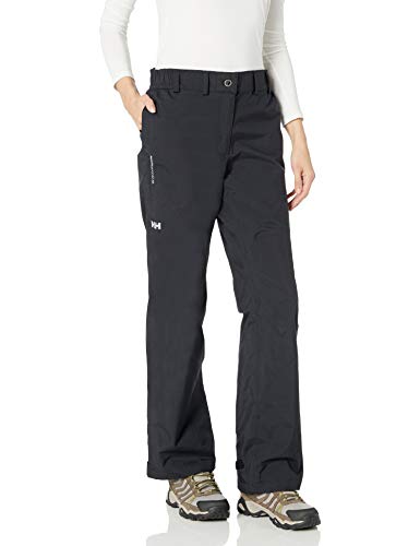 Helly Hansen Women's Packable Pant Waterproof Windproof Breathable Rain Outdoor Pants, 991 Black
