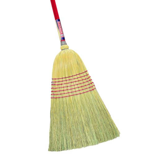 La mejor comparación de Escobas los preferidos por los clientes. 47 FÉNIXSUPERIOR Escoba Grande De 7 Hilos, 100% Espiga de Mijo, Mango de Madera Barnizado, Muy Resistente para Uso En Interiores Y Exteriores, Largo de 57 Pulgadas.