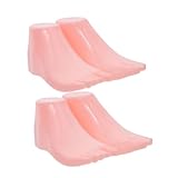 MUELODSIC 2組 靴ディスプレイ用足マネキン 軽量丈夫なプラスチック製 用靴 靴下の形状保持と陳列に 店舗 展示会向けポータブル足モデル