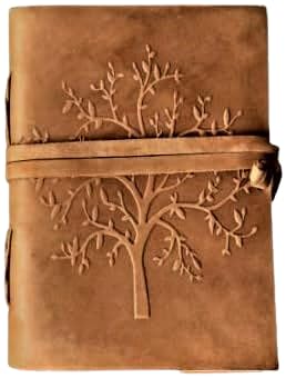 OVERDOSE Deckle Brown Leather Tree Journal - Image 2