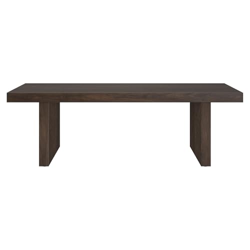 Henn&Hart 48" Wide Rectangular Coffee Table in Alder Brown, for Home, Living Room, Bedroom, Entertainment Room, Office - Image 5