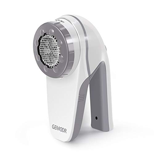 GeMoor Upgrade Rechargeable Lint 6-Blade Shaver & Adjustable Shave Height for Dual Protection Quick & Effective Fabric Shaver Pill Fuzz Remover for Clothes, Sweater, Furniture