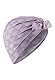 Sterntaler Knotenmütze Herzen - Babymütze aus Flammgarn-Jersey mit allover Print - Mädchen UV-Schutz 50+ Turban Mütze - modische Beanie Baby und Kinder Mütze - Übergangsmütze, flieder, Größe 49