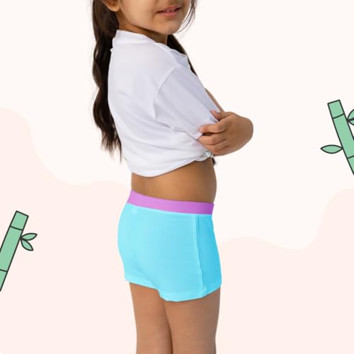 Image of superbottoms Girl Boyshorts | Supersoft Underwear for Girls | 3X Softer Underwear| Premium Panties for Girls | Super Stretchy, Gentle Elastics, No Scratchy Tags, AZO-Free Dyes| 3 Free Funky Tattoos