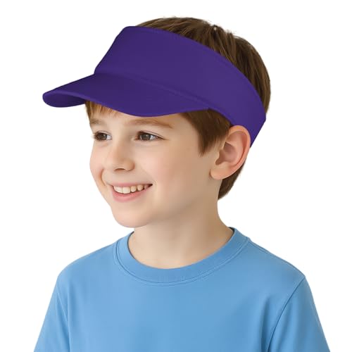 TopTie Kids Sun Visor Cap Cotton Protection Visors for Boys Girls Aged 2-10 Years Old2
