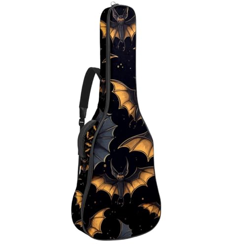 Sac de transport pour guitare acoustique en tissu Oxford épais château d'Halloween