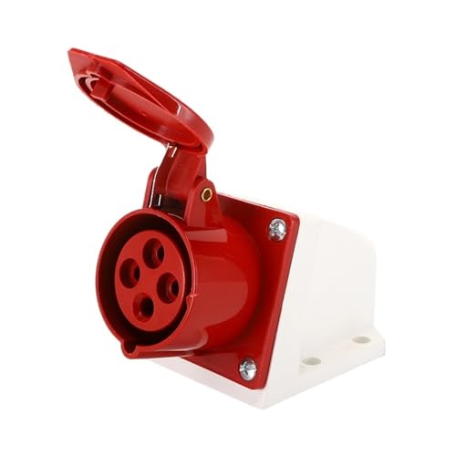 Enchufe trifásico de superficie LX-114 de 16A para aviación e industria con cuatro cables 2