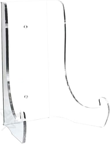 Miniatura 1 de OnFireGuy Soporte de exhibición de platos resistente, caballete acrílico transparente de 7.5 pulgadas para placas de 8 a 11 pulgadas de diámetro,