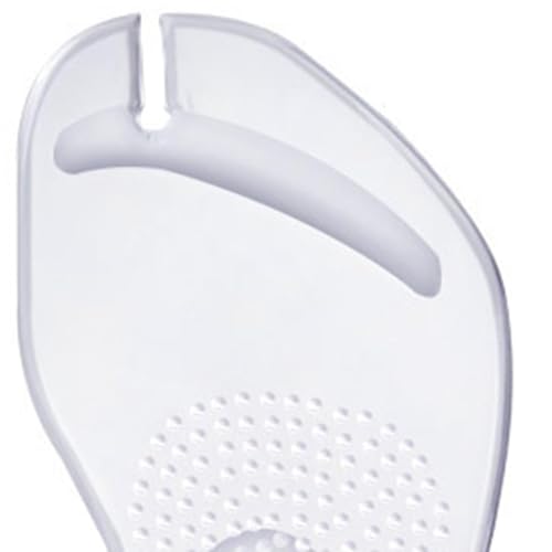 2Pcs Silicone Arch Support Cushions Nonslip Shoes Inserts for Women Flats Men, Clear, S3