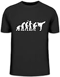  Shirtstreet24, Evolution Judo, Kampfsport Karate Kung Fu Funshirt, Größe: M, schwarz