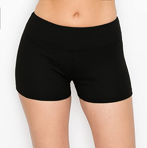 Image of ALWAYS Faux Leather Shorts - High Waist Active Stretch Yoga Short Pants for Women