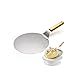 Pizzaschaufel, Pizzaschieber für Pizzaofen mit langem Griff Pizzaheber auch geeignet als Brotschieber und Ofenschaufel Pizzawender mit abgerundeten Kanten, Metall und Holz