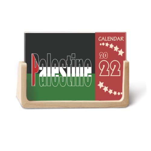 Calendrier de bureau 2022 Palestine cadeau symbolique et utile pour vos proches