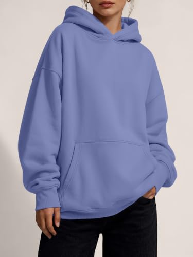 Image of Trendy Queen Women Oversized Hoodies Fall Outfits | Gentle Skin Feel, Aesthetic Drop Shoulder, Large Kangaroo Pocket, Seamless Daily Outfit Match