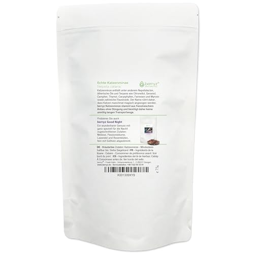 Katzenminze XXXL 100% Lebensmittelqualität aus französischem Anbau ohne Düngung | Katzenminzetee | Nepeta cataria ideal auch für Katzenspielzeug Catnip
