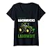 Damen Landwirt | Vorsicht Nachwuchs Landwirt | Traktor T-Shirt mit V-Ausschnitt