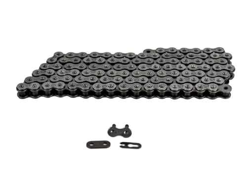 420 Motorcycle Roller Chain 120 Link with 1 Connecting Link for Go Kart Mini Bike ATV Dirt Bike